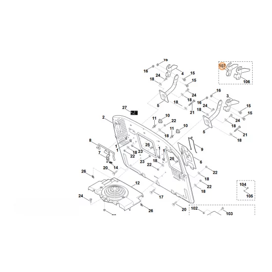 STIHL  blacha prowadnicy prawa 6170 763 5905